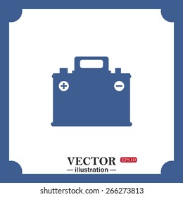 car battery, web icon. vector design