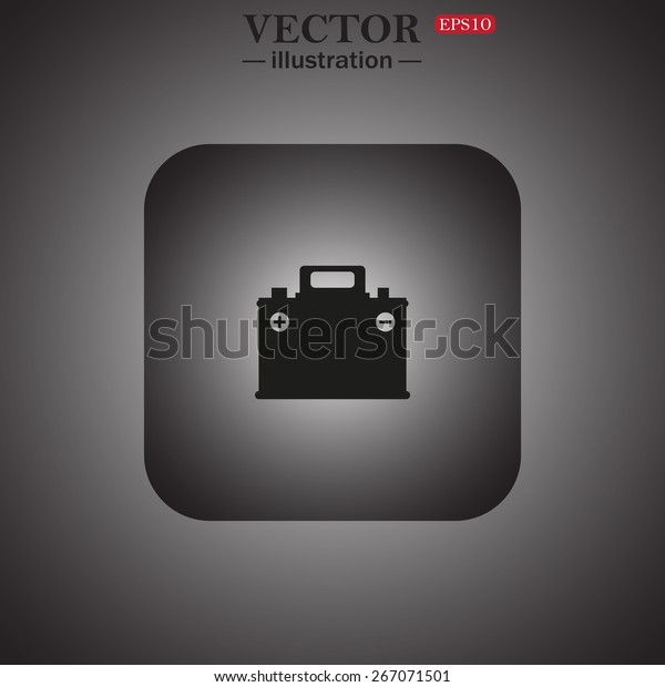 car battery, web icon.\
vector design