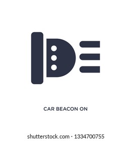 car beacon on icon. Simple element illustration from mechanicons concept. car beacon on editable symbol design on white background. Can be use for web and mobile.