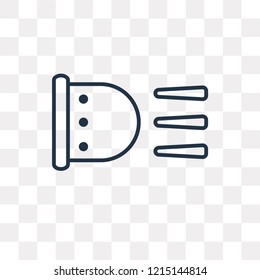 Car beacon On vector outline icon isolated on transparent background, high quality linear Car beacon On transparency concept can be used web and mobile
