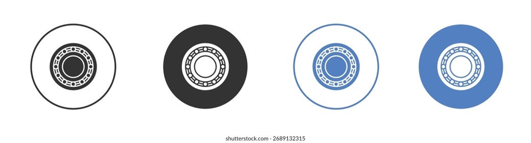 Vector del icono del cojinete del coche. Diseño de ilustración de Plantilla de logotipo