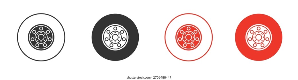 Ícone de rolamento de carro. web vetor design
