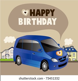 car birthday card
