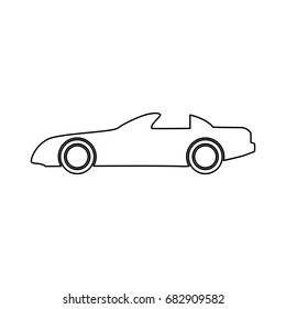 Car black icon .