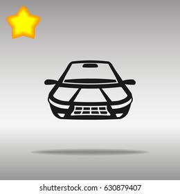 car black Icon button logo symbol concept high quality on the gray background