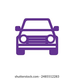 Car black outline icon fast travel drive electric machine design.