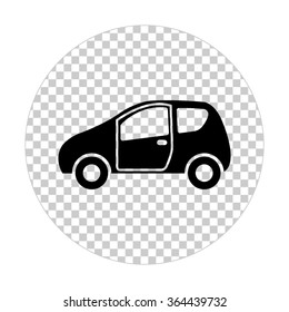 Car -  black vector icon