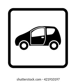 Car -  black vector icon