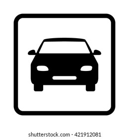 Car  - black vector icon