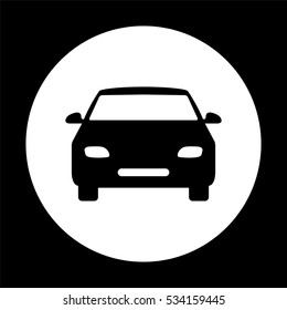 Car -  black vector icon
