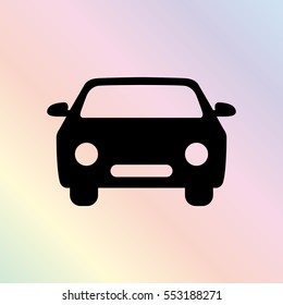 car -  black vector icon