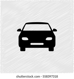 Car -  black vector icon