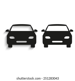 Car - black vector icons