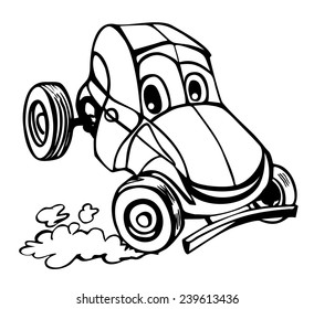 car black and white 