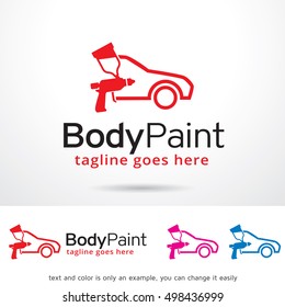 Car Body Paint Logo Template Design Stock Vector Royalty Free 498436999 Shutterstock