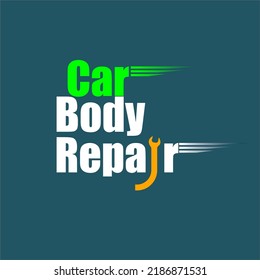 Car Body Repair vector logo template 