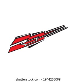 car body sticker design vector