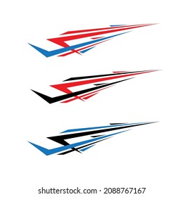 car body sticker design vector. car sticker backgrounds 