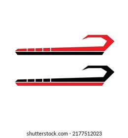 car body sticker design vector, simple car sticker