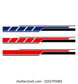 car body sticker design vector