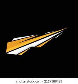 car body sticker template design vector. vinyl sticker for car 