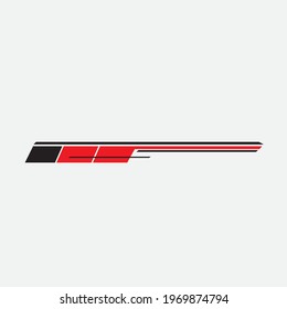car body sticker template vector design