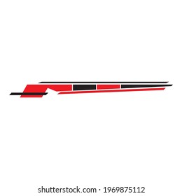 car body sticker template vector design