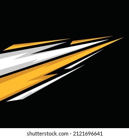 diseño vectorial de la plantilla de pegatinas del cuerpo del coche. pegatina para la modificación del coche. 
