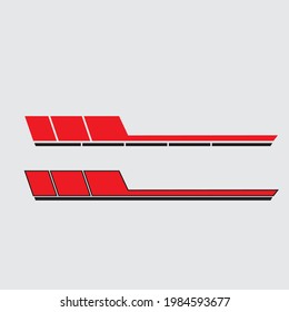 car body sticker vector design. vinyl sticker printing