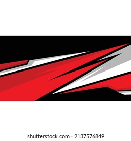 car body sticker vector design. racing car wrap sticker. 