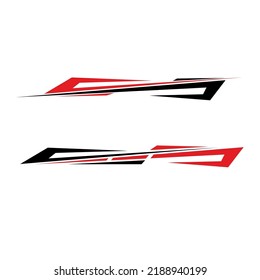 car body sticker vector. car modification sticker.
