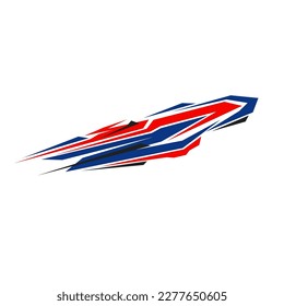 car body sticker vector. car modification sticker.
