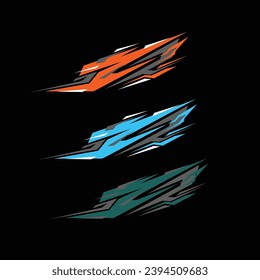 car body sticker vector car wrapping sticker template. car racing sticker
