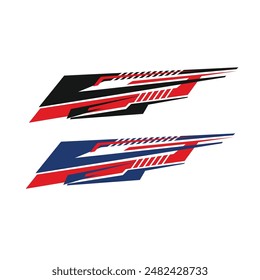 car body sticker vector car wrapping sticker template. car racing sticker
