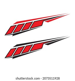 car body template sticker vector design