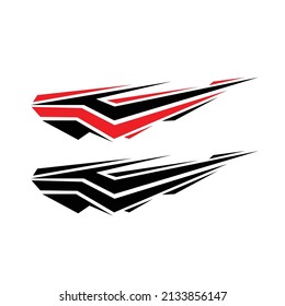 car body template sticker vector. sticker racing. modern car stickers