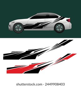 car body template sticker vector design. modified car sticker. racing sticker
