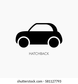 Car body type vector illustration icon.