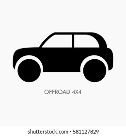 Car body type vector illustration icon.