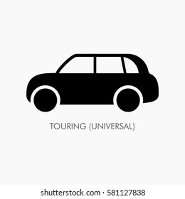 Car body type vector illustration icon.