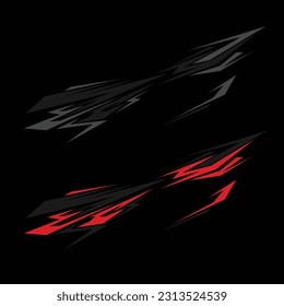 car body wrap livery decal design vector