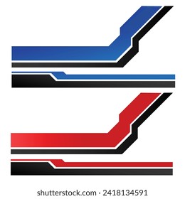 car body wrap livery decal design vector
