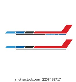car body wrap sticker design vector