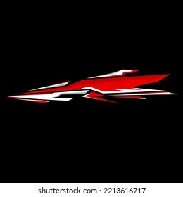 car body wrapping decal vector design. modern decals
