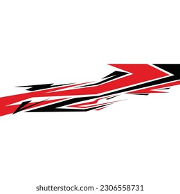 car body wrapping sticker design vector. car branding sticker
