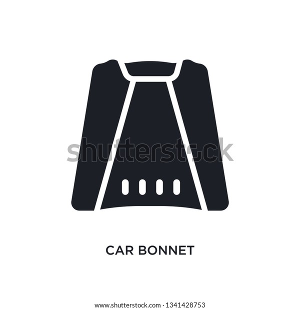 car bonnet\
isolated icon. simple element illustration from car parts concept\
icons. car bonnet editable logo sign symbol design on white\
background. can be use for web and\
mobile