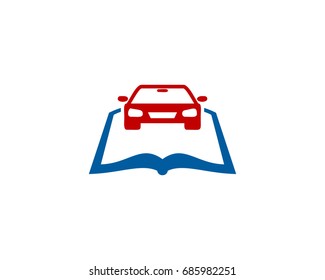 Car Book Icon Logo Design Element