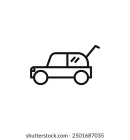 Car boot icon isolated on white background