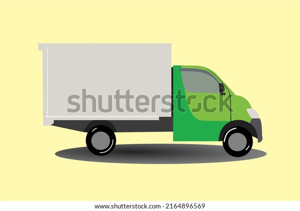 a car with a box behind it is suitable for\
delivery service\
advertisements