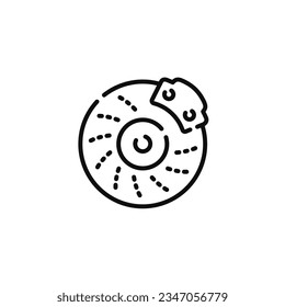 Car brake discs icon isolated on white background